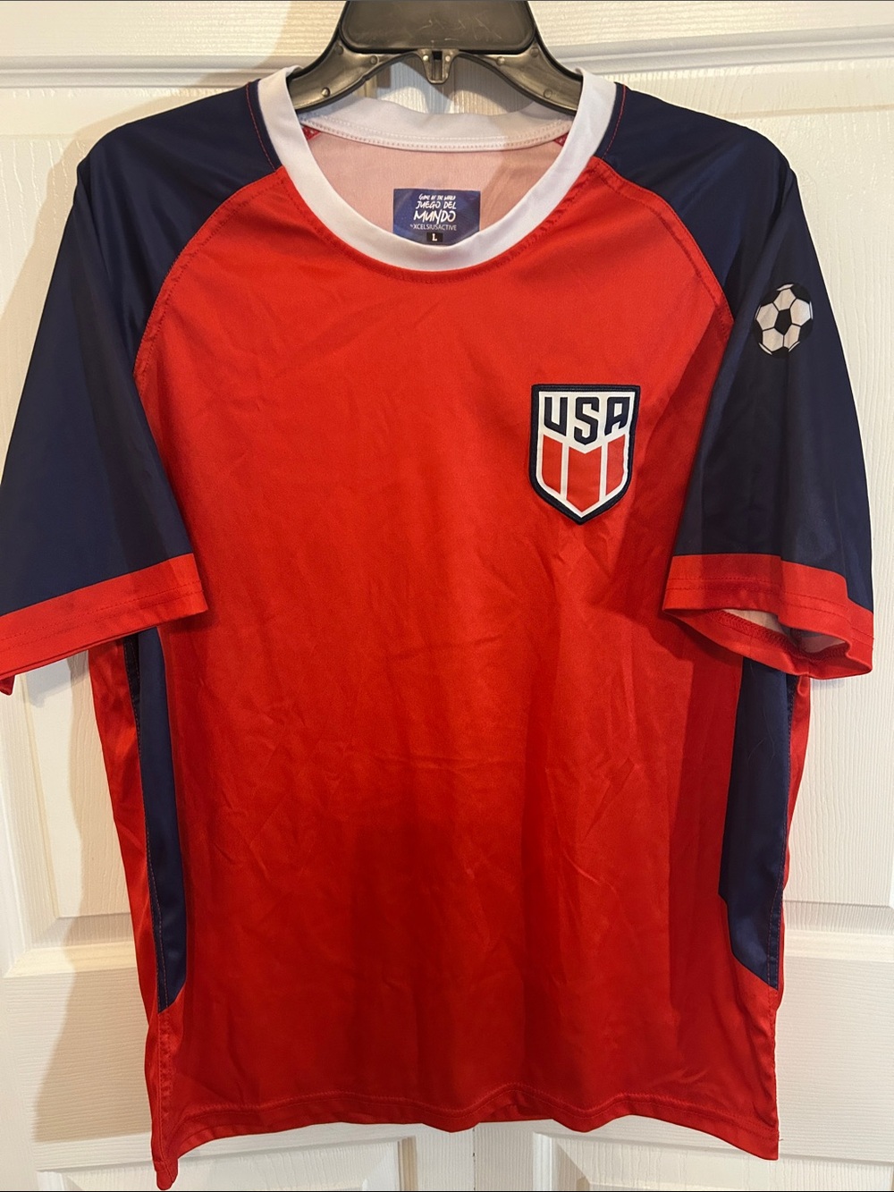USA Red & Navy Soccer Jersey